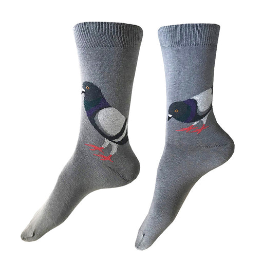 MADE IN USA women's grey cotton Pigeon socks by THIS NIGHT