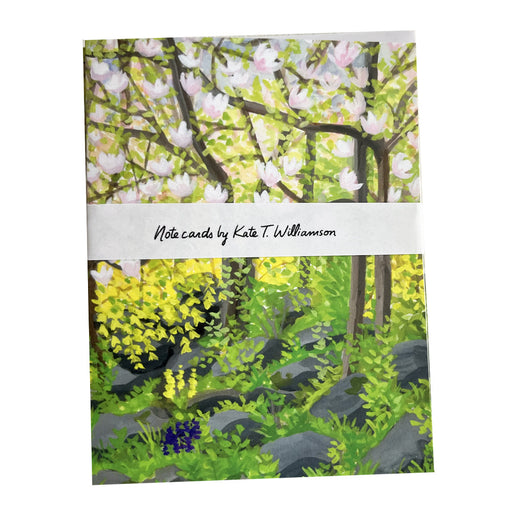Fort Tryon Park note card set by Kate T. Williamson (spring scene)
