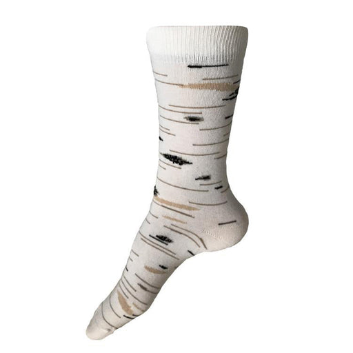 MADE IN USA women's cotton birch tree socks by THIS NIGHT