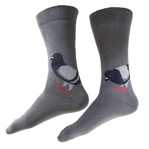 MADE IN USA men's grey cotton Pigeon socks by THIS NIGHT